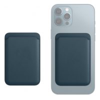 MagSafe kožená peňaženka na iPhone - Modrá