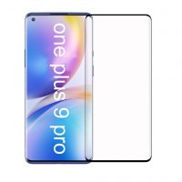 Ochranné sklo pre OnePlus 9 Pro - Čierne, zaoblené