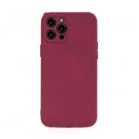Silikónový kryt pre iPhone 12 Pro - Tmavo ružový