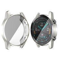 Silikónový kryt pre Huawei Watch GT2 46mm - Strieborný