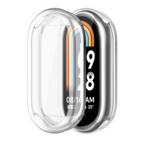 Silikónový kryt pre Xiaomi Mi band 8 - Strieborný