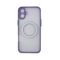 MagSafe silikónový kryt pre iPhone 16 - Fialový