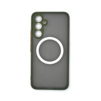 MagSafe silikónový kryt pre Samsung Galaxy S23 - Zelený