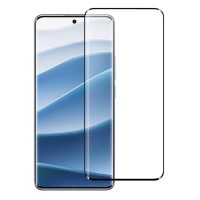Ochranné sklo pre Xiaomi Redmi Note 14 Pro+ 5G - Čierne, zaoblené
