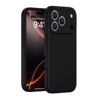 Silikónový kryt pre iPhone 17 Pro Max - Čierny