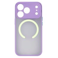 MagSafe silikónový kryt pre iPhone 17 Pro Max - Fialový