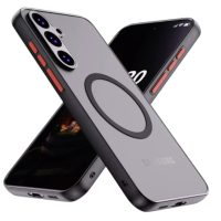 MagSafe silikónový kryt pre Samsung Galaxy A56 - Čierny