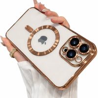 MagSafe silikónový kryt pre iPhone 12 - Mätový, metalický