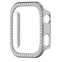 Ochranný rámček s kamienkami pre Xiaomi Redmi Watch 6 - Strieborný