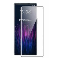 Ochranné sklo pre HTC U24 Pro - čierne, zaoblené