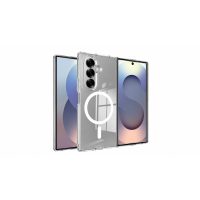 MagSafe silikónový kryt pre Samsung Galaxy Z Fold 7 - Priehľadný