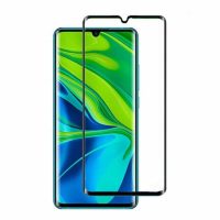 Ochranné sklo pre Xiaomi Mi Note 10, 10 Pro a 10 Lite - čierne, zaoblené