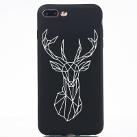 Ornament Kryt na iPhone 7 Plus/ 8 Plus (jeleň) - Čierna
