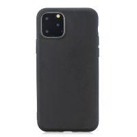 Matný silikónový obal na iPhone 11 Pro - Čierna