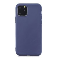 Matný silikónový kryt na iPhone 11 Pro - Tmavomodrá