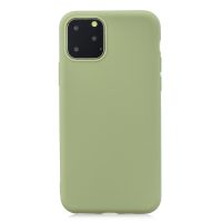 Matný silikónový obal na iPhone 11 Pro - Hráškovo zelená