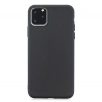 Matný silikónový obal na iPhone 11 Pro Max - Čierna