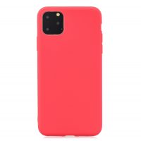 Matný silikónový obal na iPhone 11 Pro Max - Červená