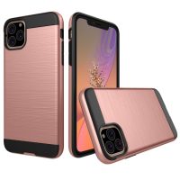 Odolný kryt na iPhone 11 Pro - Ružová brúsená textúra