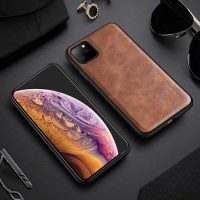 Kryt X-Level z umelej kože na iPhone 11 Pro - Hnedá