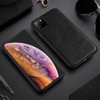 Kryt X-Level z umelej kože na iPhone 11 Pro - Čierna