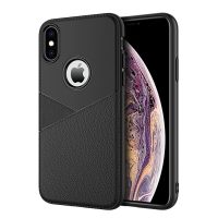 Tenký silikónový kryt Split na iPhone XR - Čierna