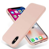 Silikonový kryt pro iPhone X a XS - Ružový