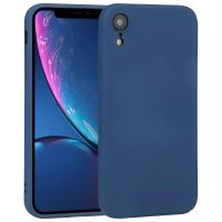 Silikonový kryt pre iPhone XR - Tmavo modrý