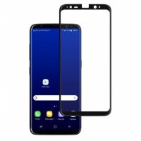 Ochranné sklo pre Samsung Galaxy S8 - čierne, zaoblené