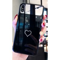 Kryt Glass & Mirror Love na iPhone 6/ 6S - Černá