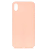 Matný silikonový obal na iPhone XS Max - Růžová