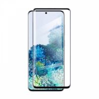 Ochranné sklo pre Samsung Galaxy S20 Ultra - Čierne, zaoblené