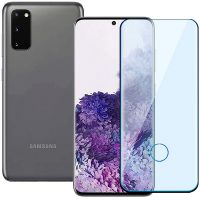 Ochranné sklo pre Samsung Galaxy S20 Plus - Čierne, zaoblené