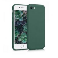 Silikónový kryt pre iPhone SE 2022, SE 2020, 7 a 8 - Tmavo zelený