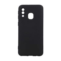 Silikónový kryt pre Samsung Galaxy A40 - Čierny