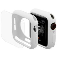 ENKAY Kryt + sklo pre Apple Watch 40mm - Biela