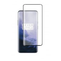 Ochranné sklo pre OnePlus 7 Pro - Čierné, zaoblené