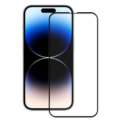 Foto - Ochranné sklo pre iPhone 13, 13 Pro a 14 - čierne