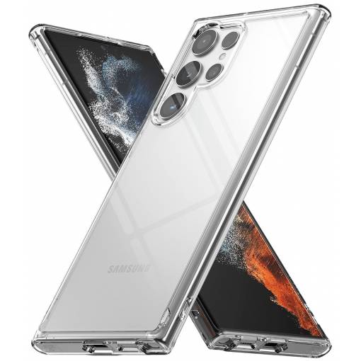 Foto - Silikónový kryt pre Samsung Galaxy S22 Ultra 5G - Priehľadný