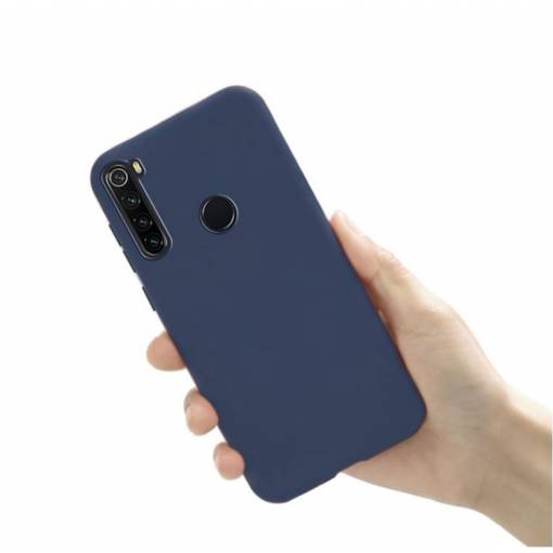 Foto - Silikónový kryt pre Xiaomi Redmi Note 8T - Tmavo modrý