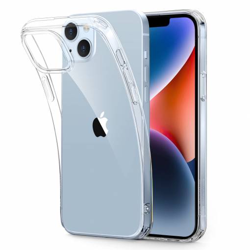 Foto - Silikónový kryt pre iPhone 14 - Priehľadný