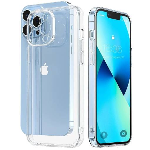 Foto - Silikónový kryt pre iPhone 14 Pro - Priehľadný