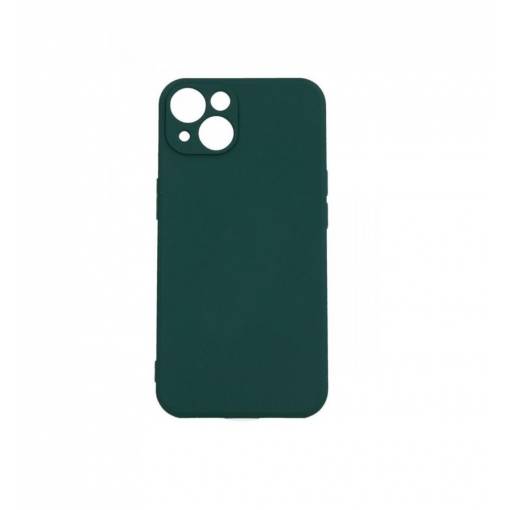 Foto - Silikónový kryt pre iPhone 14 - Tmavo zelený