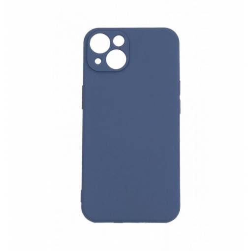 Foto - Silikónový kryt pre iPhone 14 - Tmavo modrý