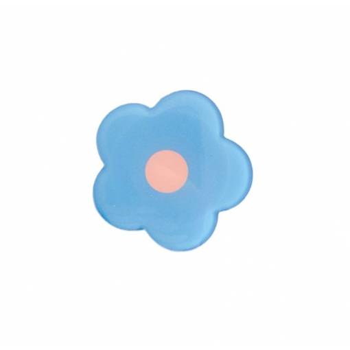 Foto - Pop Socket držiak na mobilný telefón - Kvetina, modrá