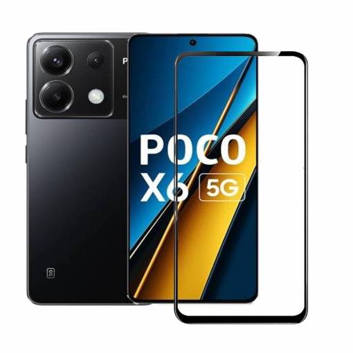 Foto - Ochranné sklo pre Xiaomi POCO X6 5G - Čierne