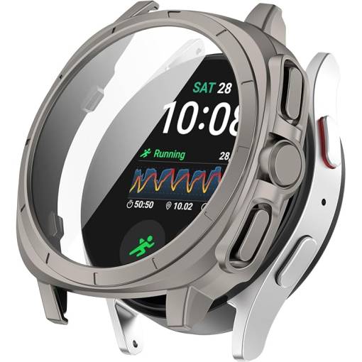 Foto - Silikónový ochranný kryt pre Samsung Galaxy Watch 7 44 mm - Sivý