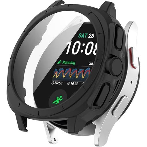 Foto - Silikónový ochranný kryt pre Samsung Galaxy Watch 7 44 mm - Čierny