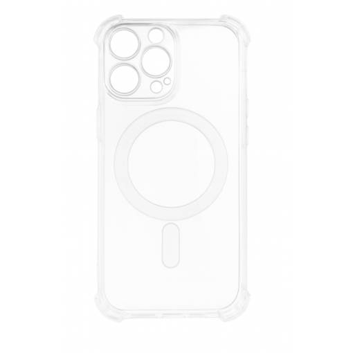 Foto - MagSafe silikónový kryt pre iPhone 14 Pro - Priehľadný