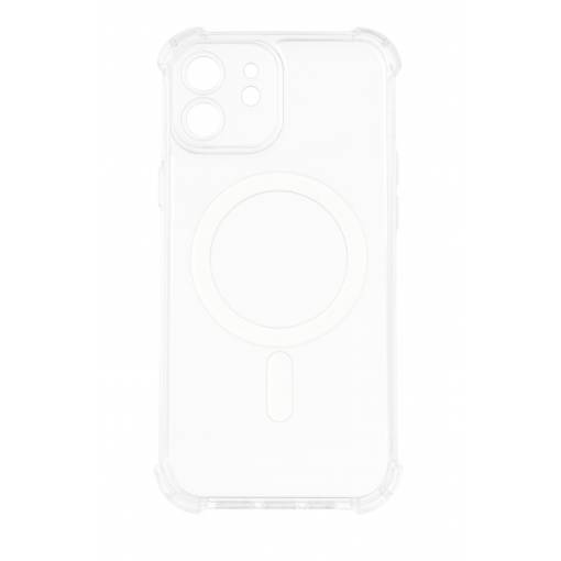 Foto - MagSafe silikónový kryt pre iPhone 12 - Priehľadný